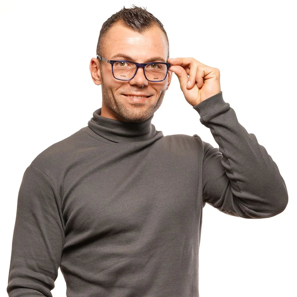 BMW Blue Men Glasses Frame - Eyeglasses