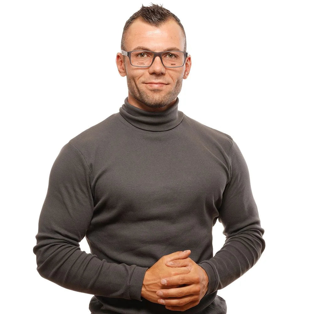 BMW Gray Men Glasses Frame - Eyeglasses