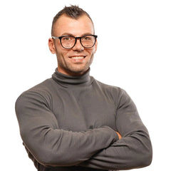 BMW Motorsport Black Men Glasses Frame - Eyeglasses