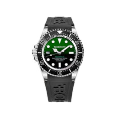 Montre de sport Bobroff en caoutchouc noir