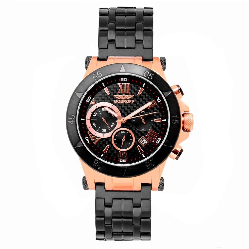 Bobroff Black Stainless Steel Watch - Watches