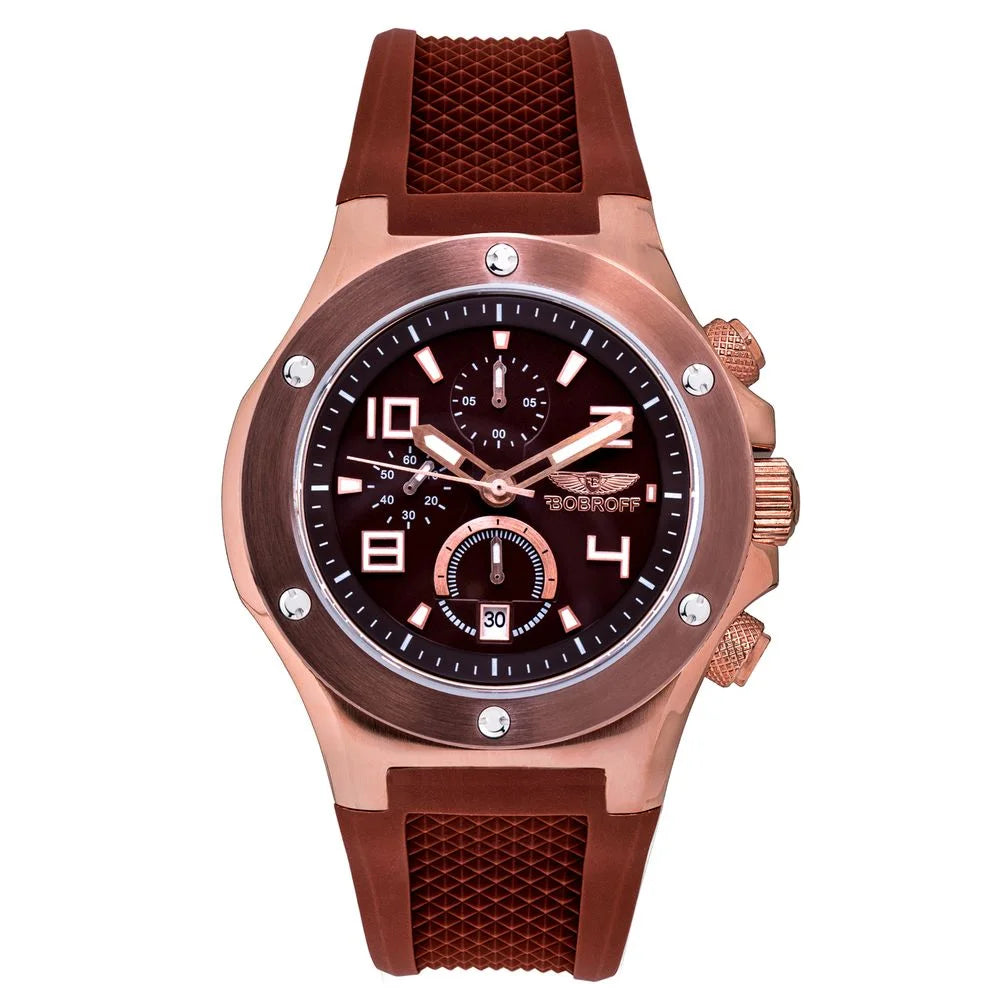 Bobroff Brown Rubber Watch - Watches