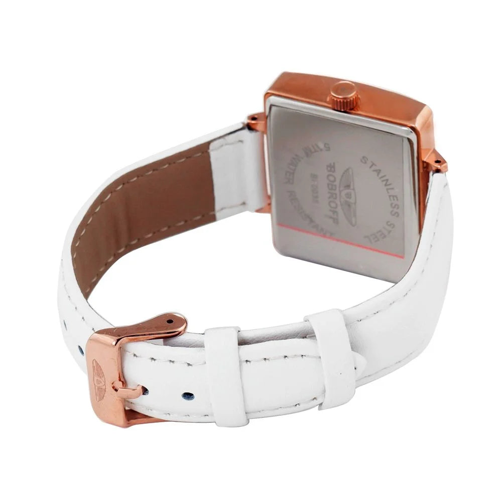Bobroff White Leather Watch - Watches