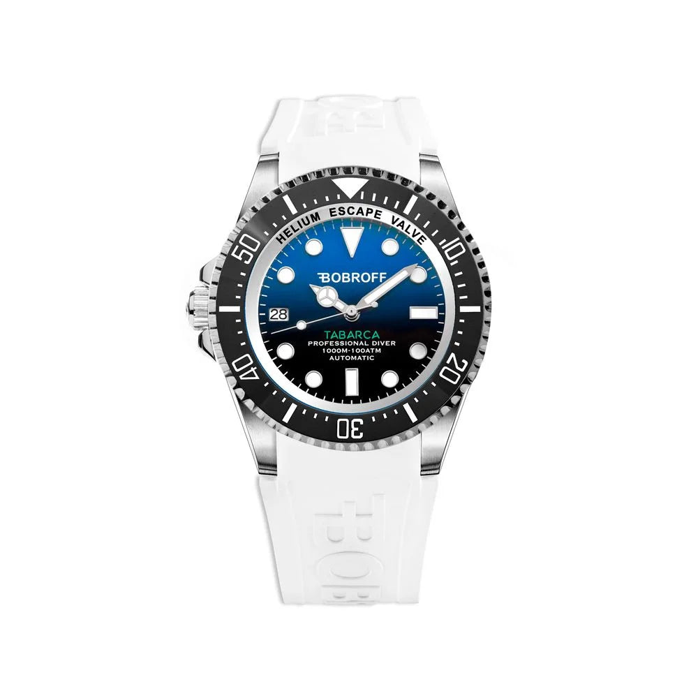 Orologio sportivo bianco in gomma Bobroff
