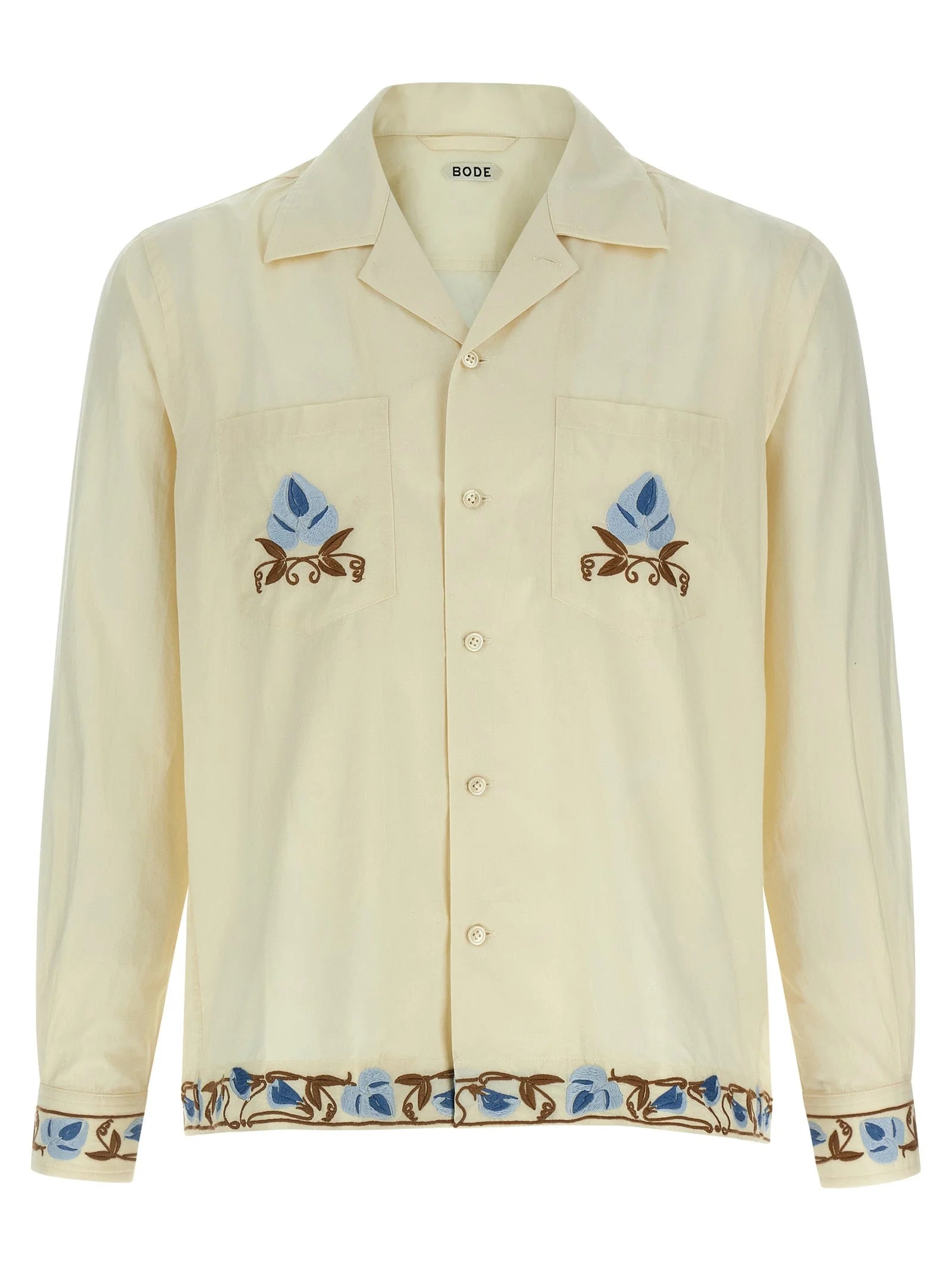 BODE Beige Cotton Blouse