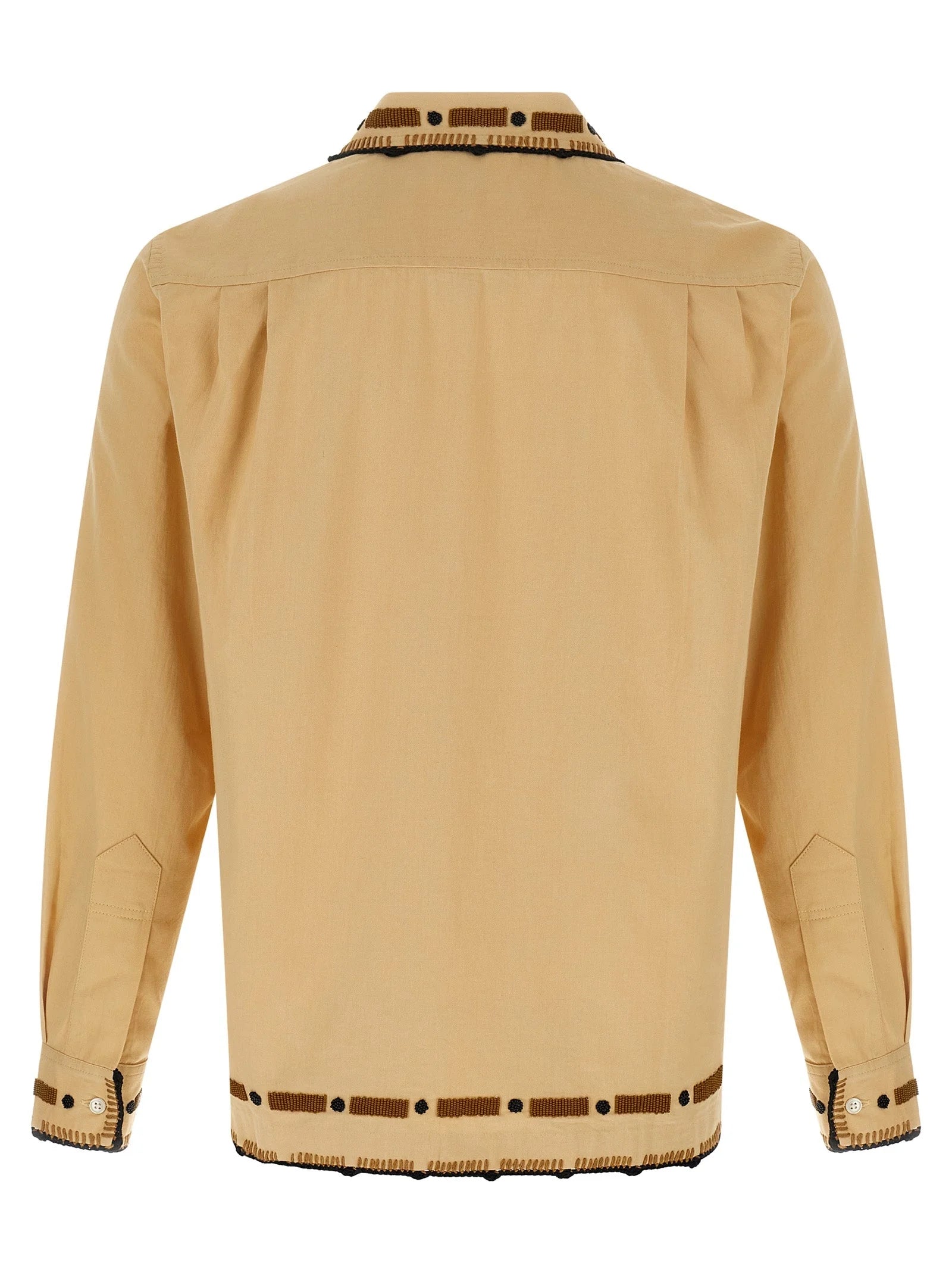 BODE Beige Cotton Blouse - L