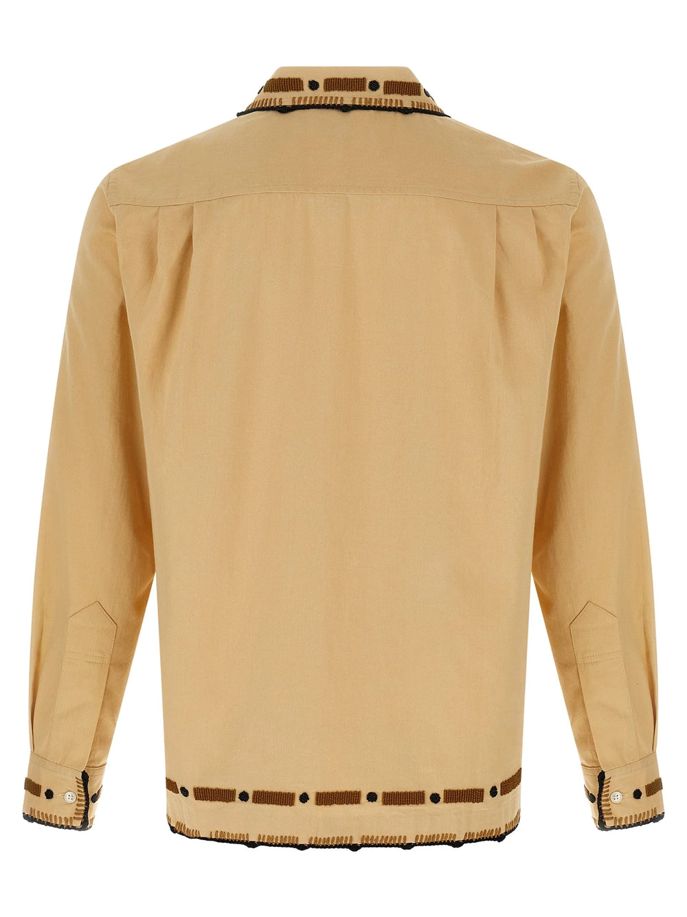 BODE Beige Cotton Blouse - L