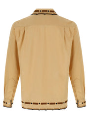 BODE Beige Cotton Blouse - L