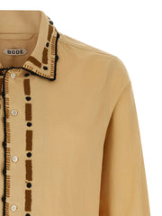 BODE Beige Cotton Blouse - L