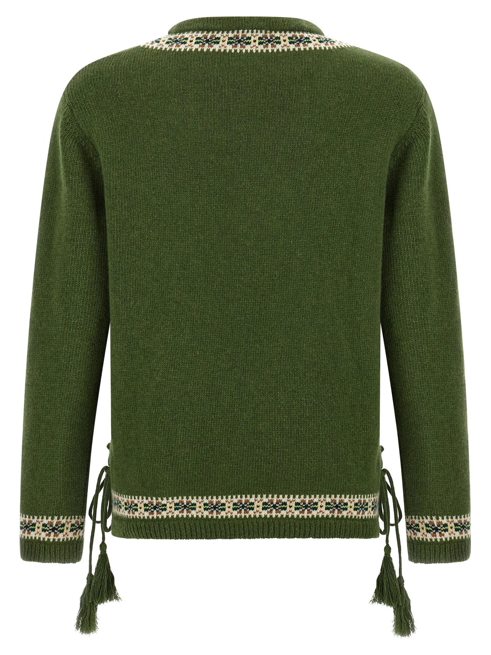 BODE Bicolor Virgin Wool Cardigan