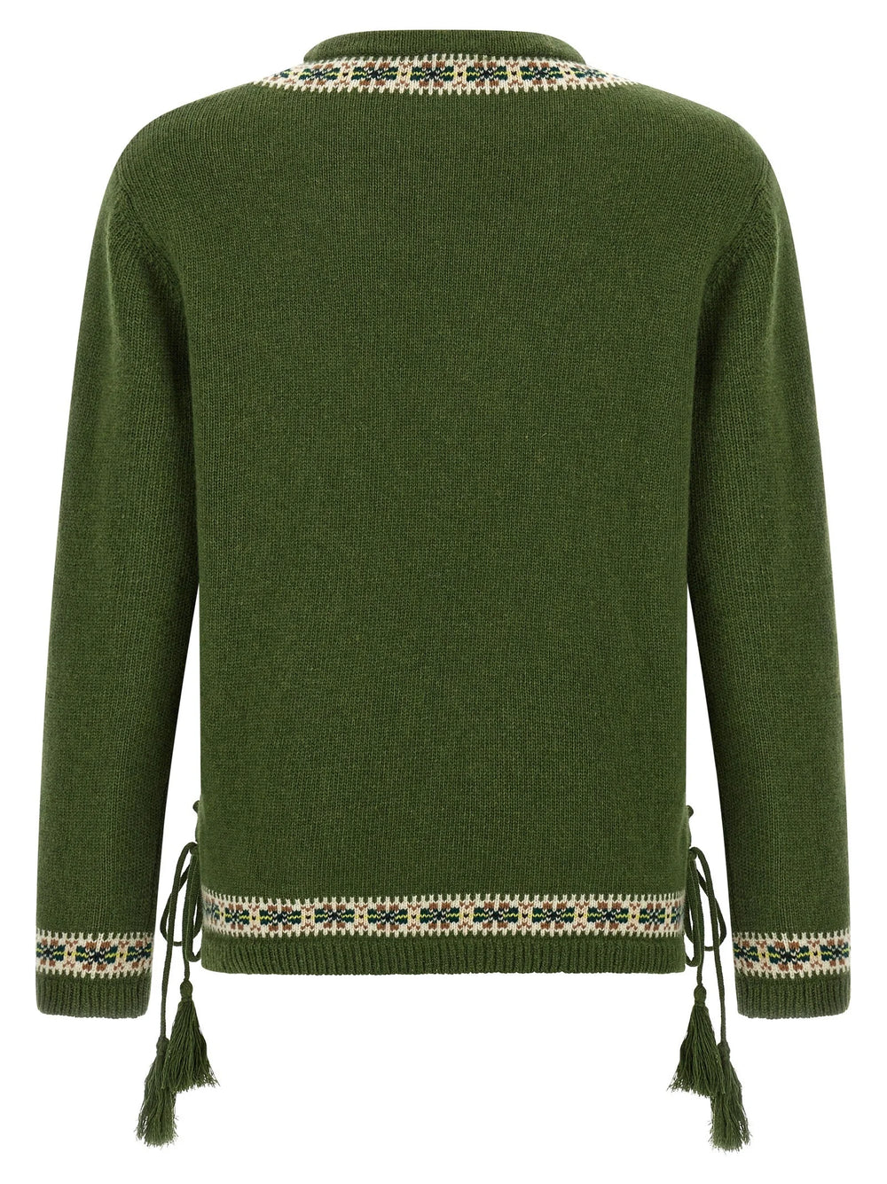 BODE Bicolor Virgin Wool Cardigan