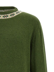 BODE Bicolor Virgin Wool Cardigan