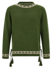 BODE Bicolor Virgin Wool Cardigan