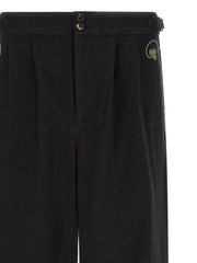 BODE Black Cotton Casual Pants - W34