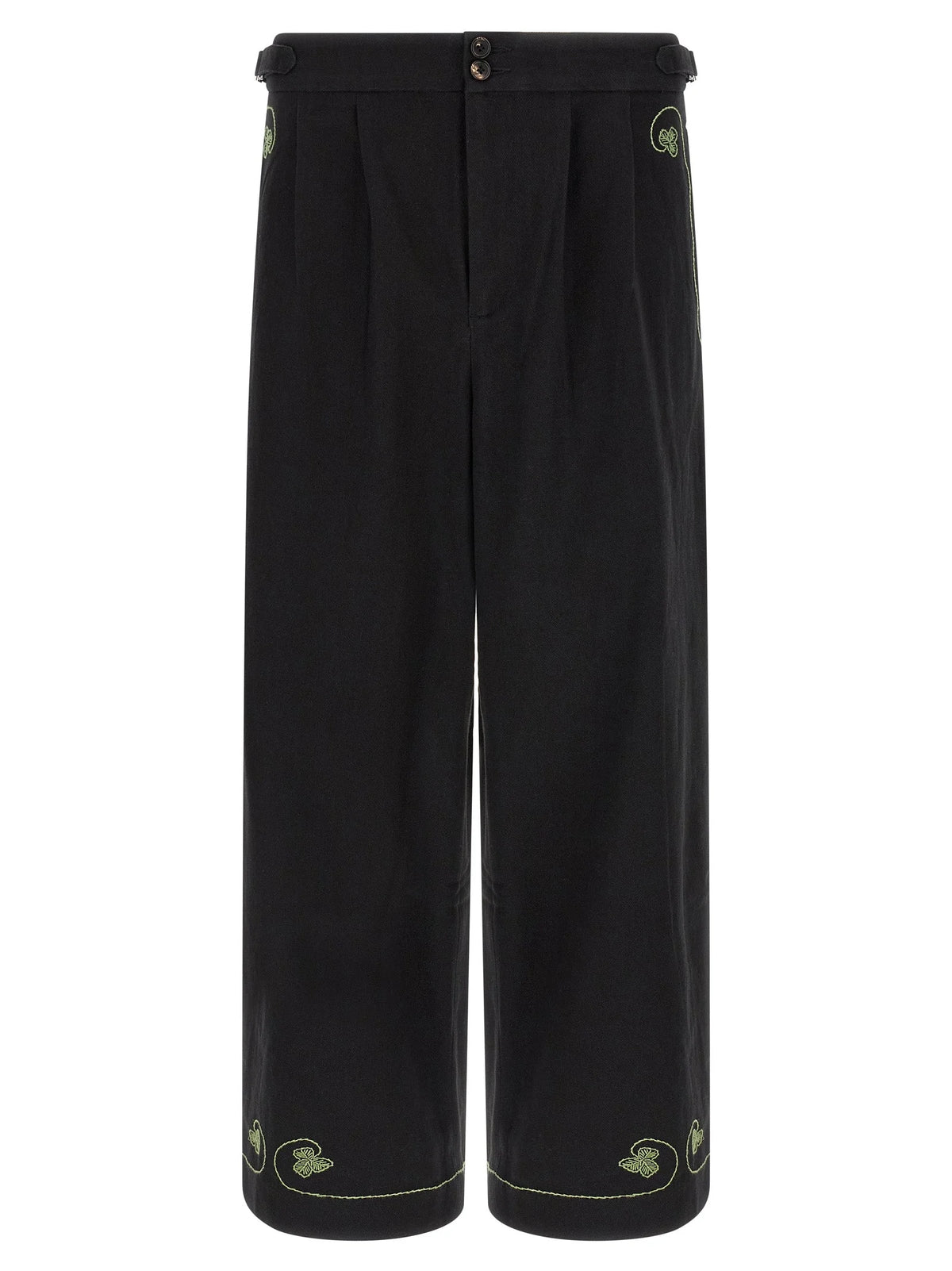 BODE Black Cotton Casual Pants - W34
