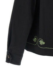 BODE Black Cotton Full-Length Jacket - XXL