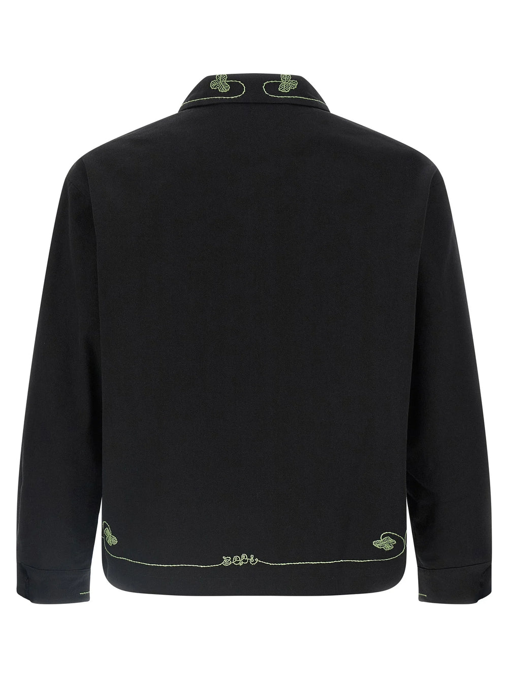BODE Black Cotton Full-Length Jacket - XXL