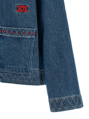 BODE Blue Cotton Denim Jacket