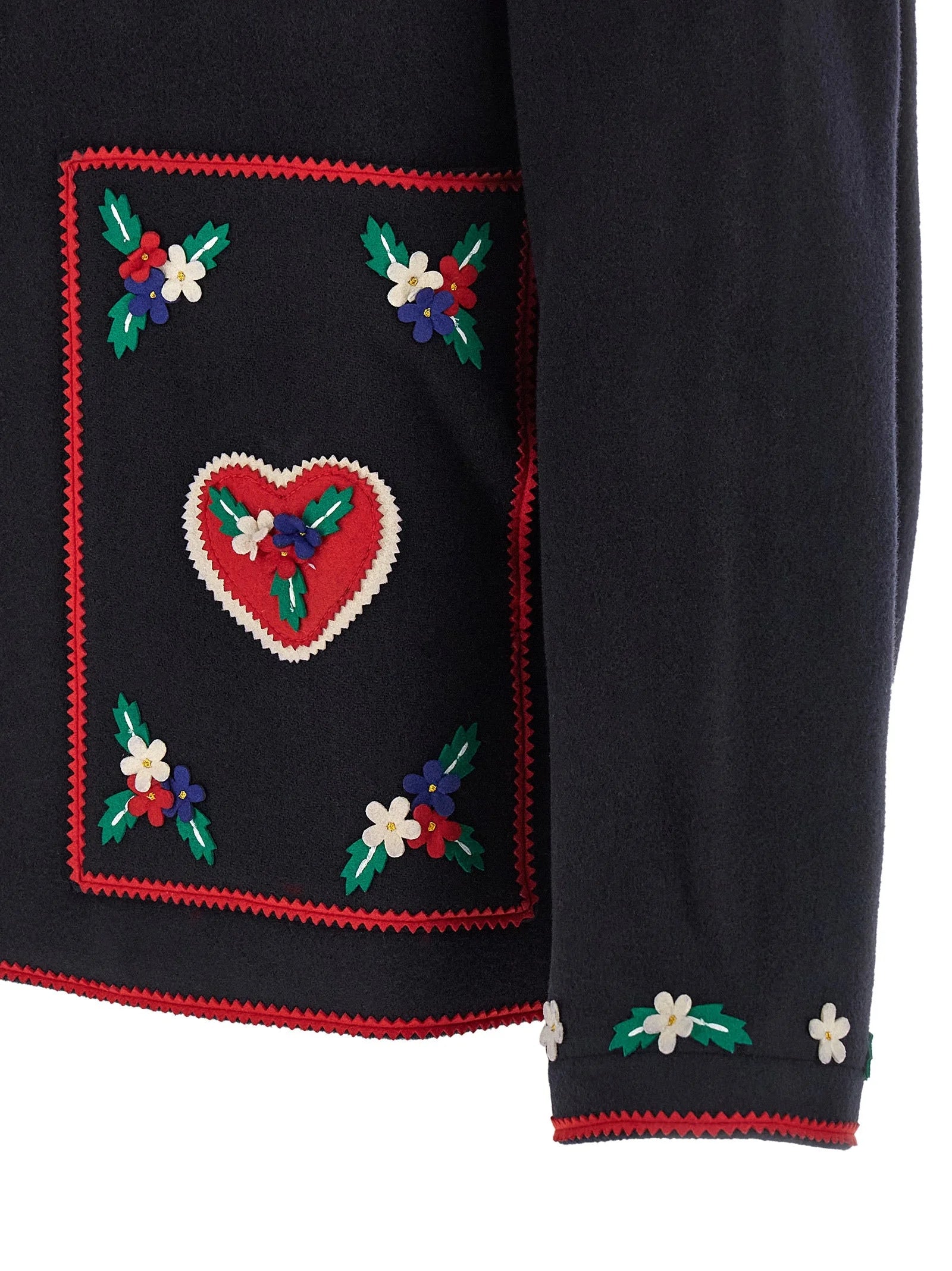 BODE Blue Wool Full-Length Jacket - XL