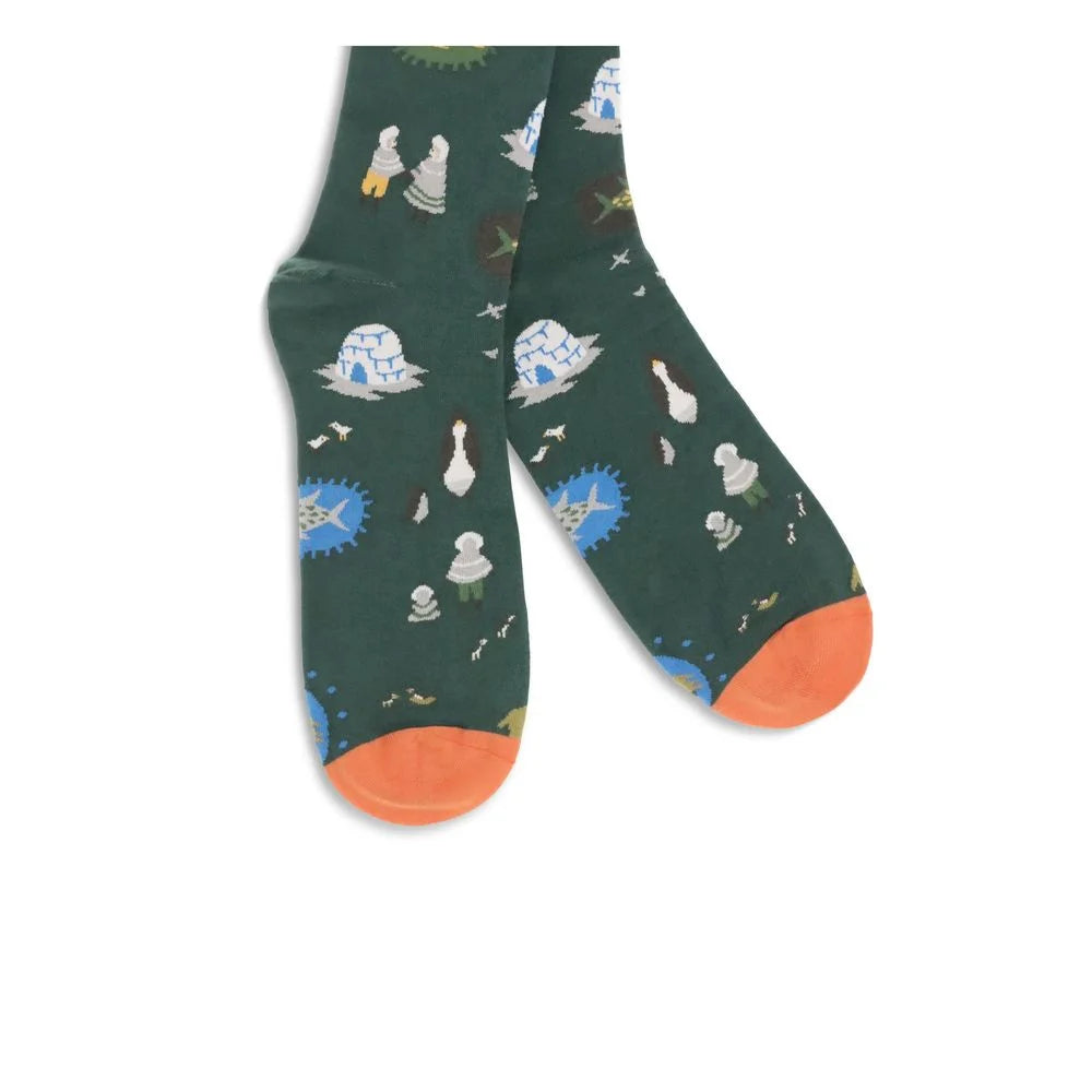 Bonne Maison North Pole patterned Socks - Knee Socks