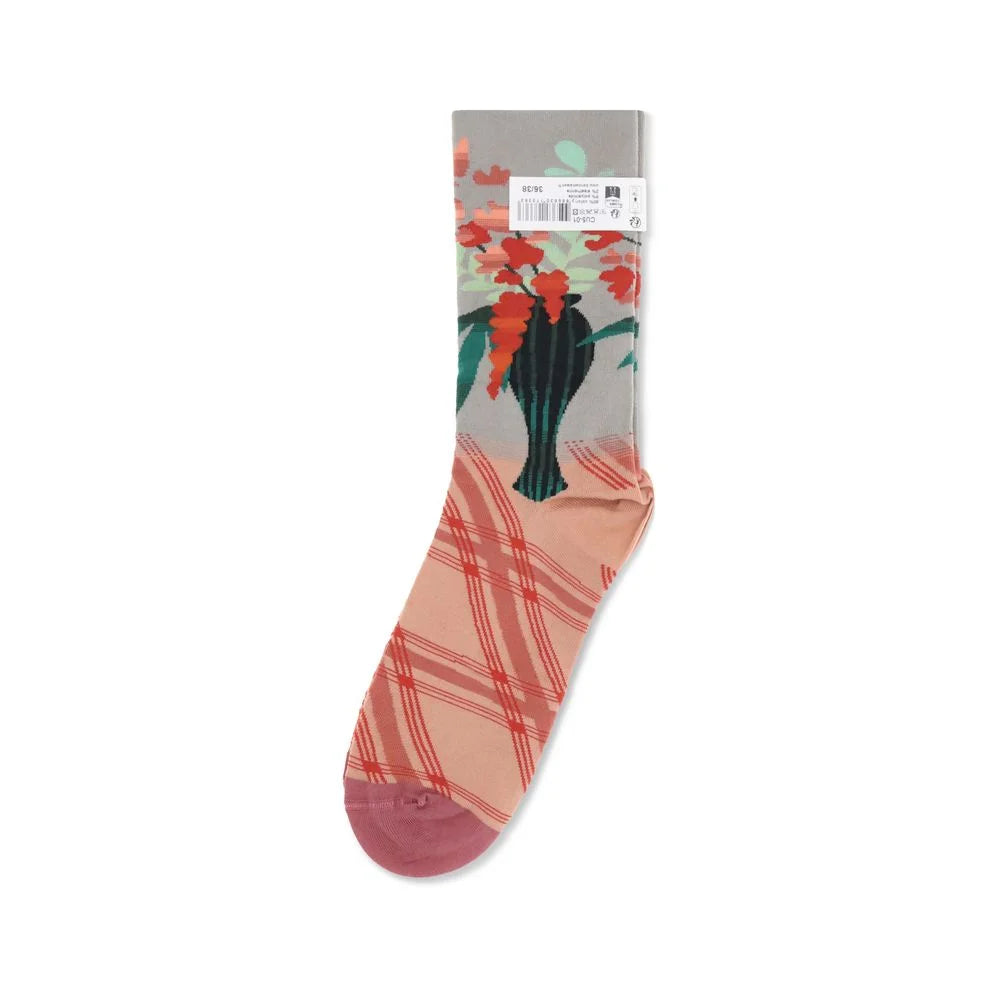 Bonne Maison Vase with flowers pattern Socks - Crew Socks