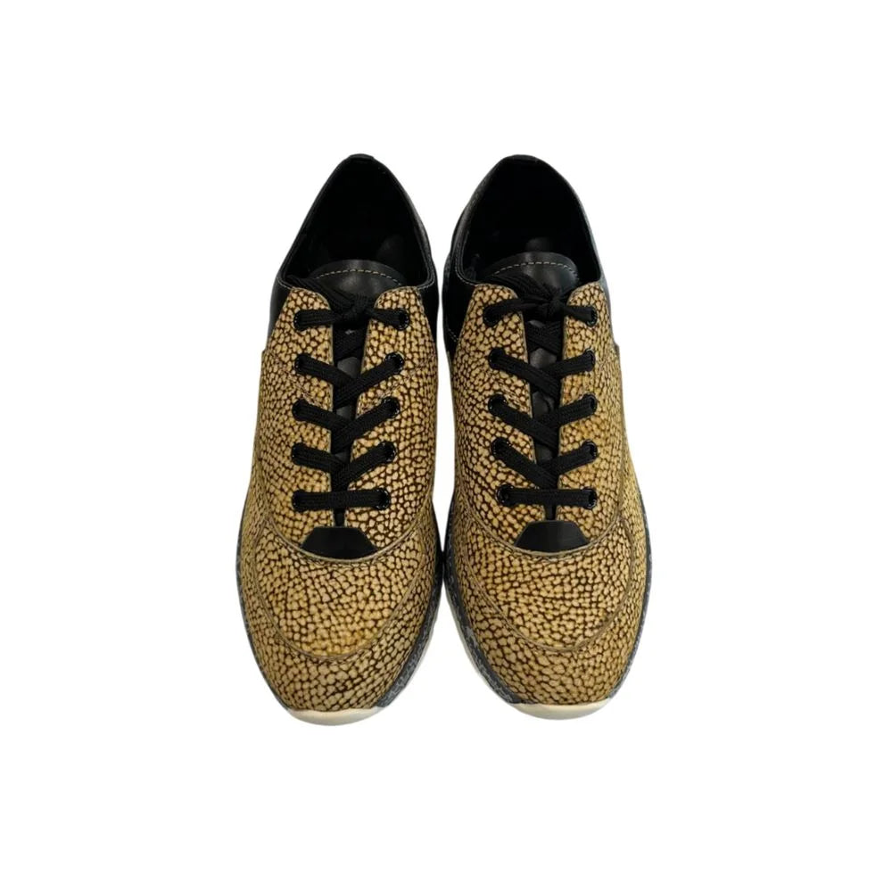 Borbonese Beige Genuine Leather Sneaker