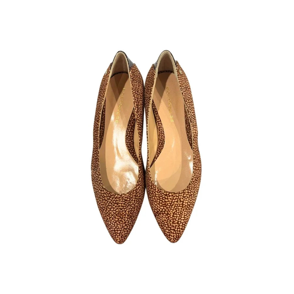 Borbonese Beige Leather Women Sandal - EU37/US7