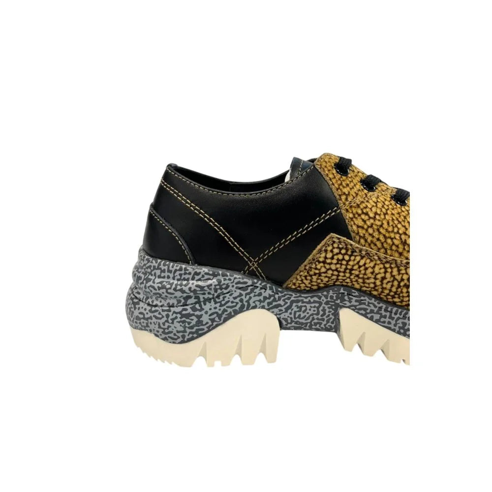 Borbonese Beige Leather Women Sneaker