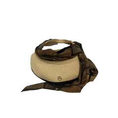 Borbonese Beige Papier Women Hat With Scarf - UNI