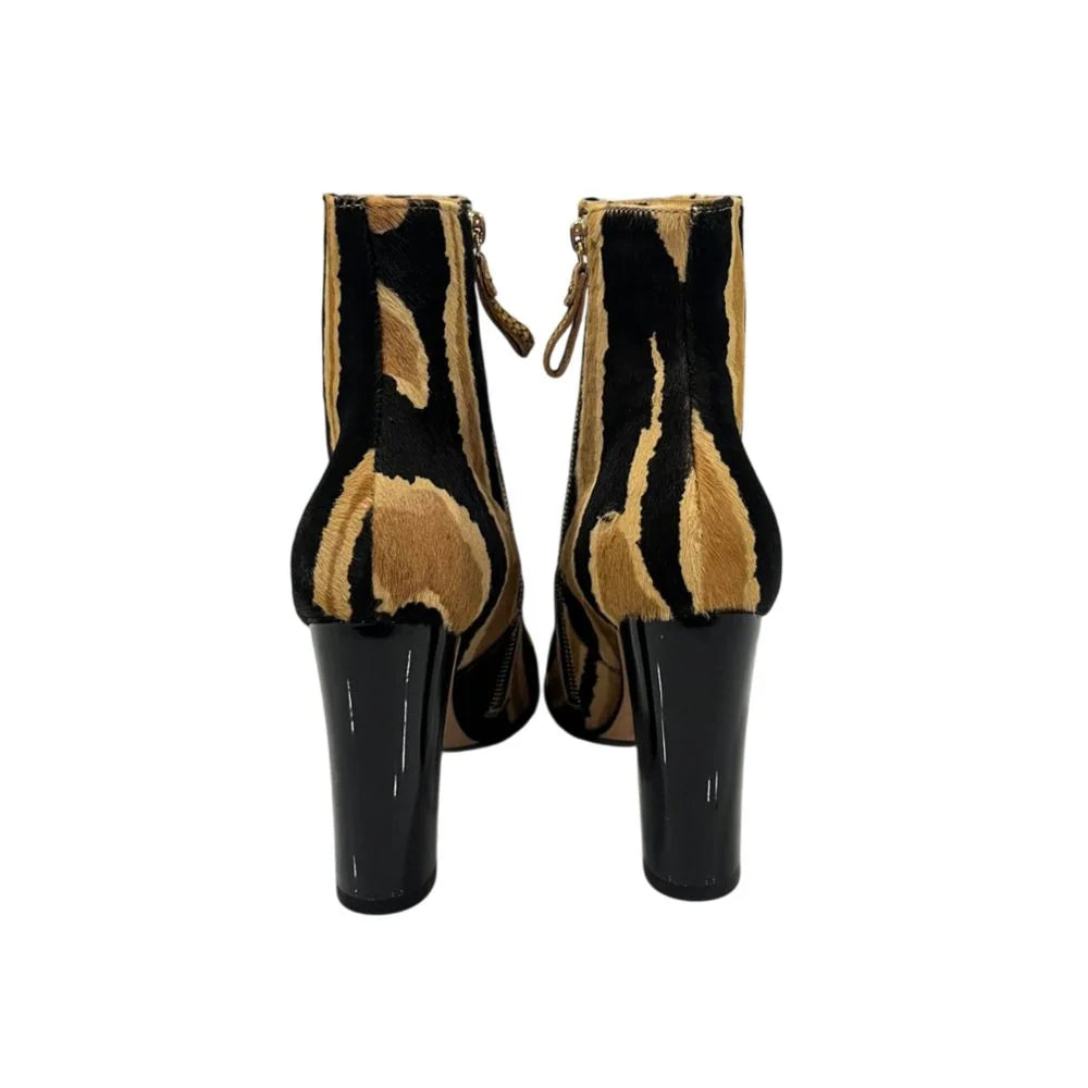 Borbonese Black Genuine Leather Women Boot - EU37/US7