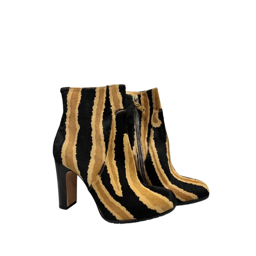 Borbonese Black Genuine Leather Women Boot - EU37/US7