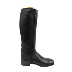 Borbonese Black Leather Women Boot