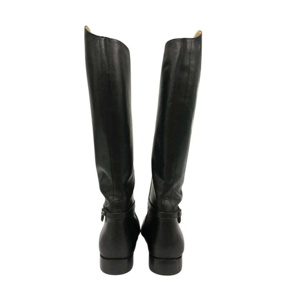 Borbonese Black Leather Women Boot