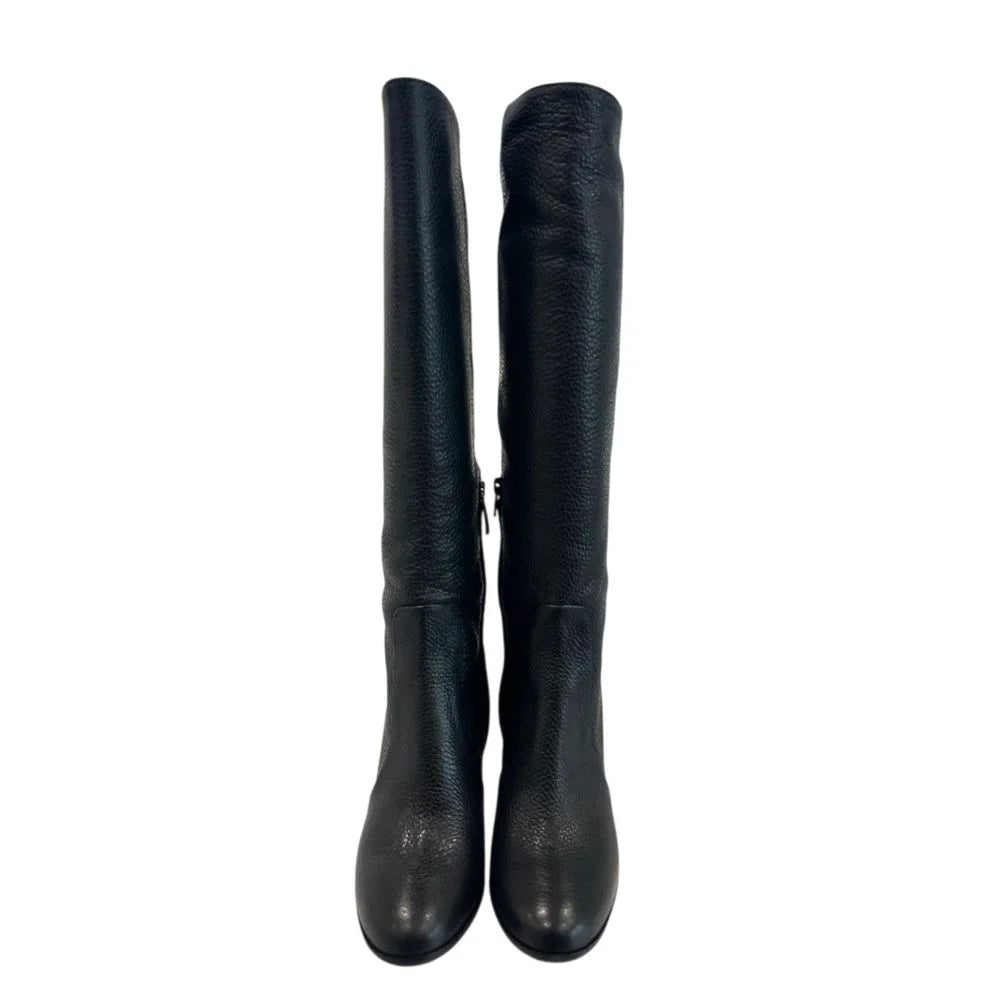 Borbonese Black Leather Women Boot - EU37/US7