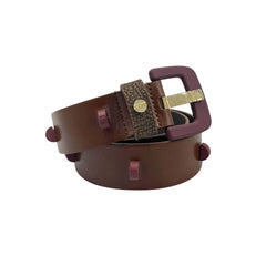 Borbonese Brown Genuine Leather Women Belt - UNI