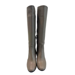 Borbonese Brown Leather Women Boot - EU37/US7