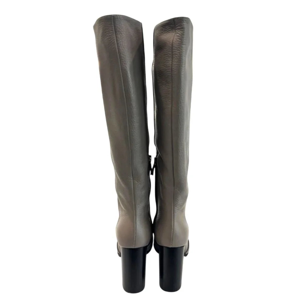 Borbonese Brown Leather Women Boot - EU37/US7
