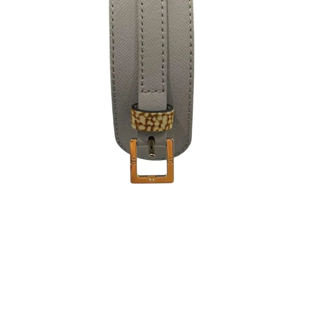 Borbonese Grey Genuine Leather Women’s Belt - UNI