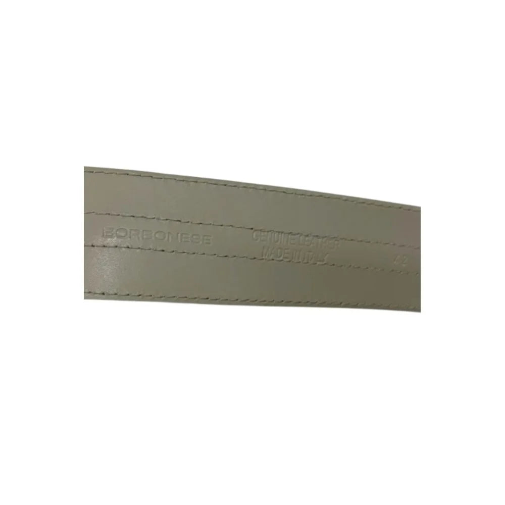 Borbonese Grey Genuine Leather Women’s Belt - UNI
