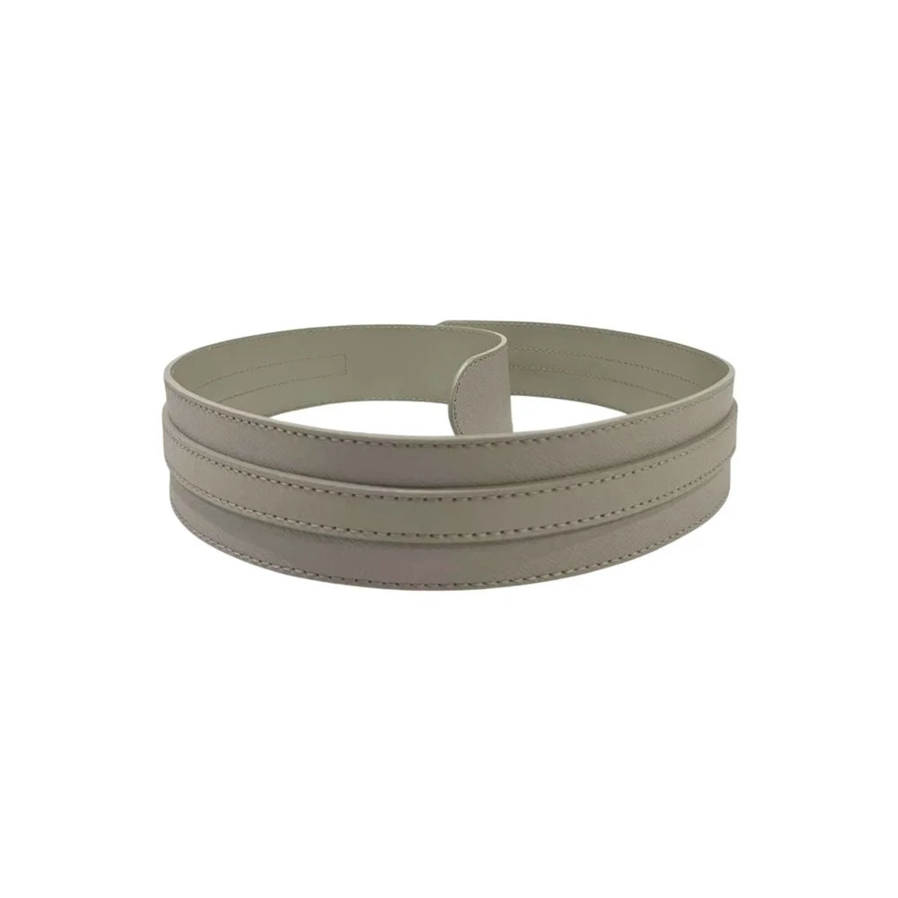 Borbonese Grey Genuine Leather Women’s Belt - UNI
