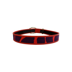 Borbonese Orange Leather Women Belt - UNI