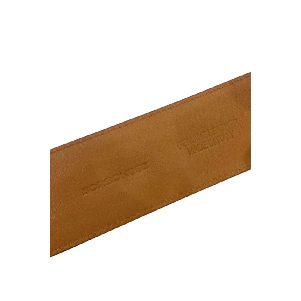 Borbonese Orange Leather Women Belt - UNI
