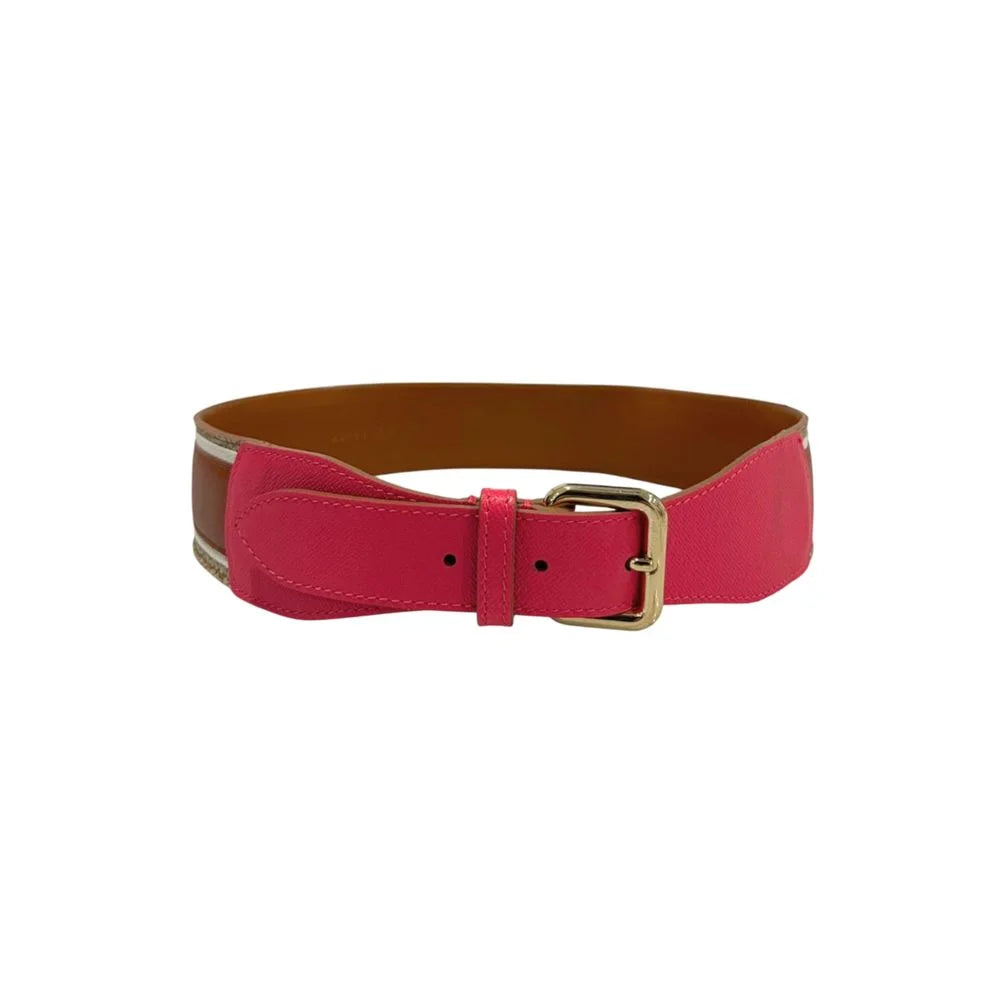 Borbonese Pink Genuine Leather Women Belt - UNI
