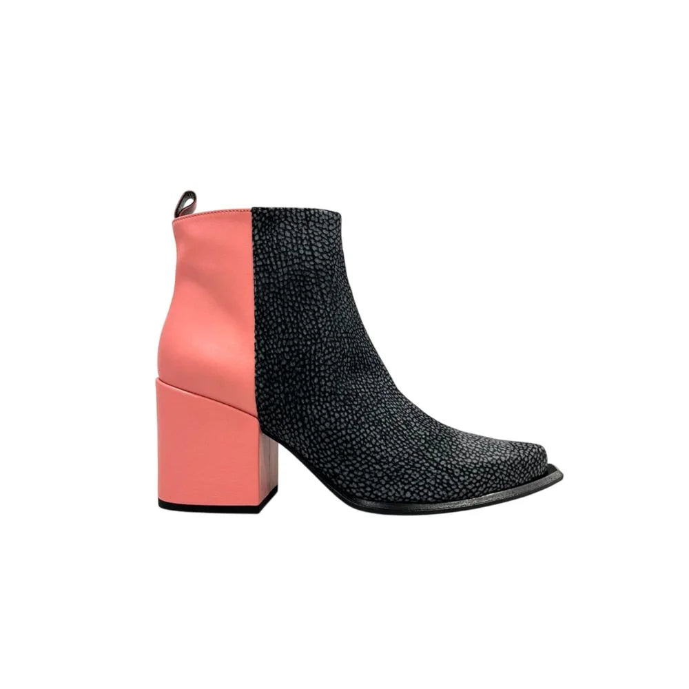 Borbonese Pink Genuine Leather Women Boot - EU37/US7