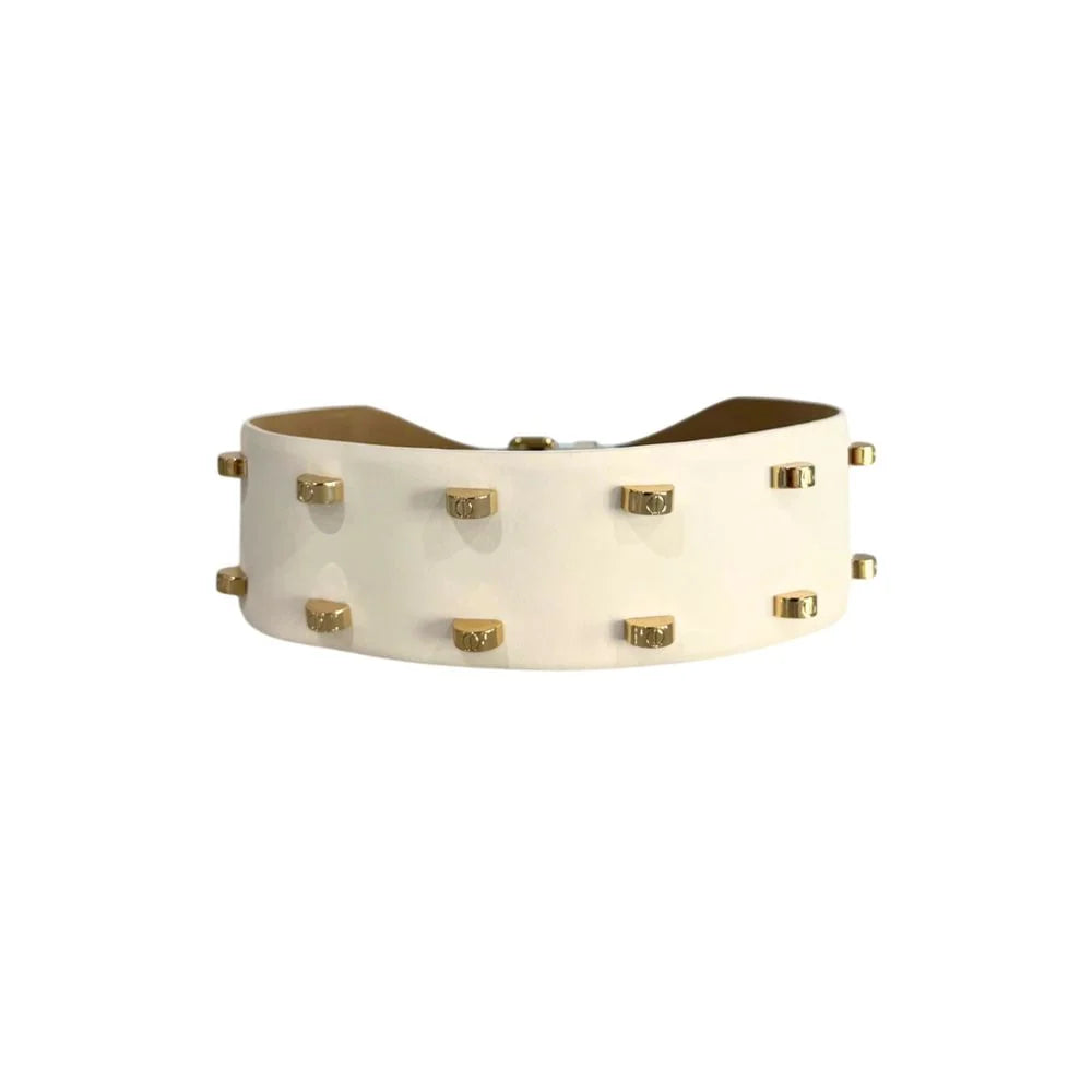 Borbonese White Genuine Leather Women Belt - UNI
