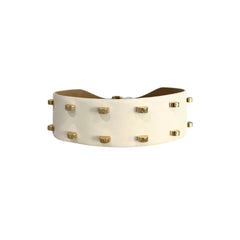 Borbonese White Genuine Leather Women Belt - UNI