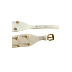 Borbonese White Genuine Leather Women Belt - UNI