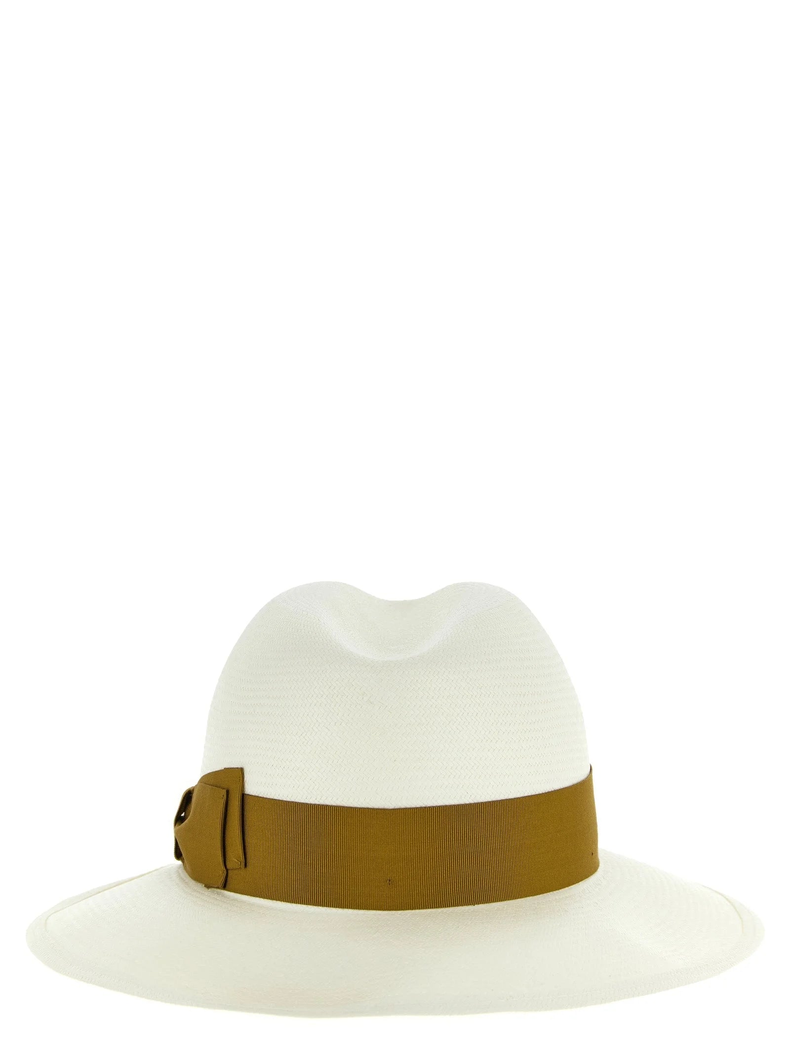 Borsalino Brown Hemp Fedora - 57 cm|S