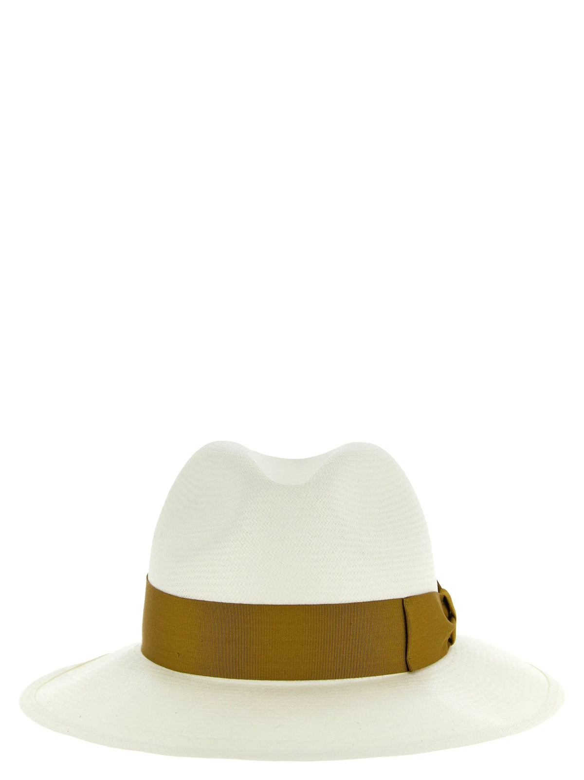 Borsalino Brown Hemp Fedora - 57 cm|S