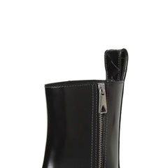 Bottega Veneta Černé kožené boty na kotník - EU 38 | US 5